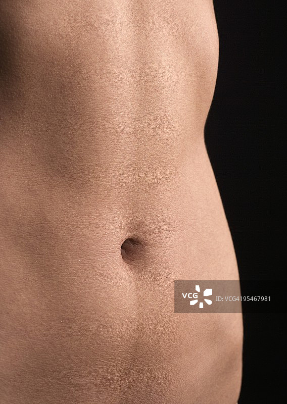 裸体女人的胃图片素材