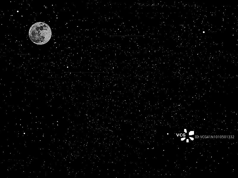 夜晚星空自然风光图片素材