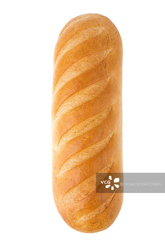 白色背景上的面包图片素材