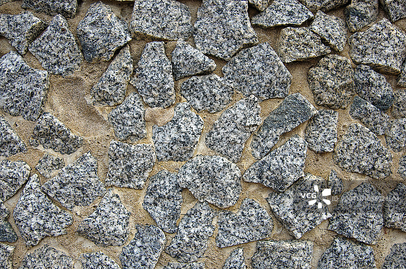 花岗岩和混凝土石墙图片素材