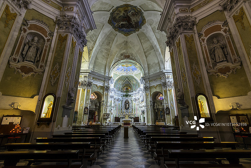 意大利利古里亚的Parrocchia San Matteo(圣马修教区)大教堂。图片素材