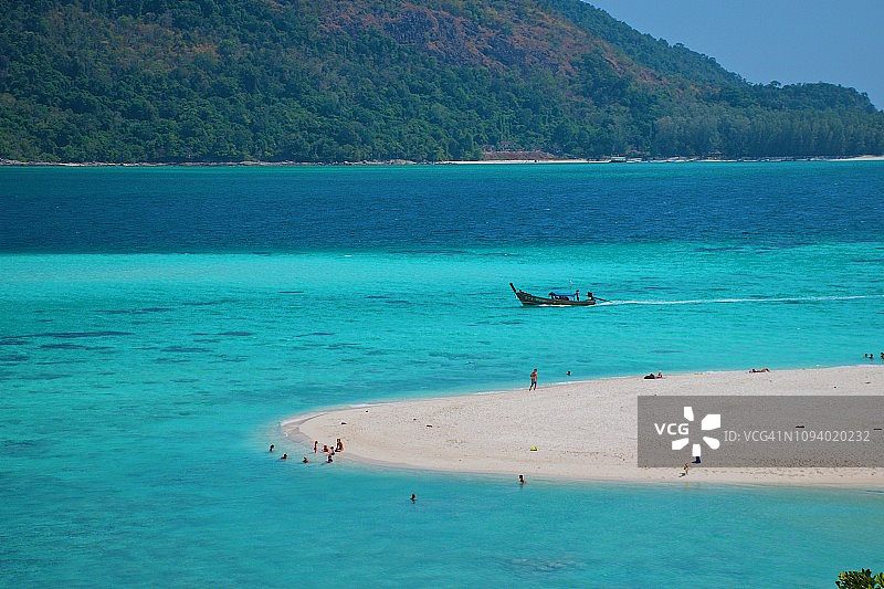 泰国里皮岛的海滩和水晶海风景图片素材