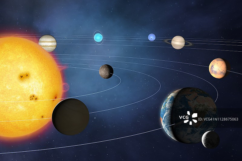 太阳系,插图图片素材