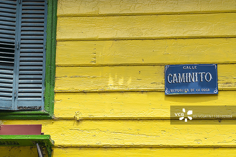 El Caminito, La Boca，布宜诺斯艾利斯。图片素材