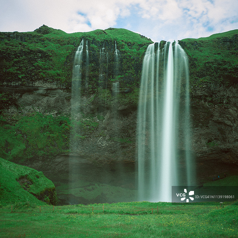 冰岛的Seljalandsfoss瀑布图片素材