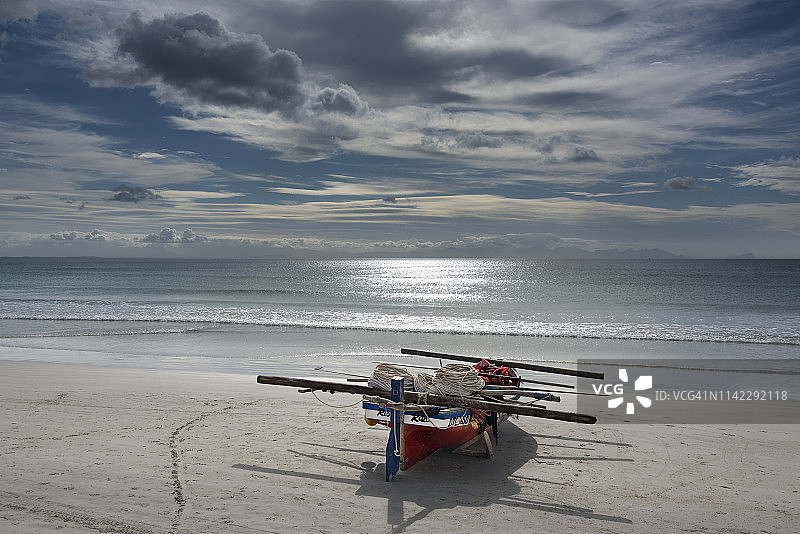 渔船。Fish Hoek海滩。开普敦。南非图片素材