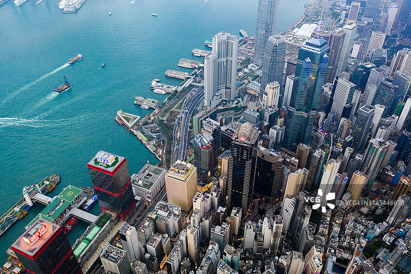 俯瞰香港图片素材