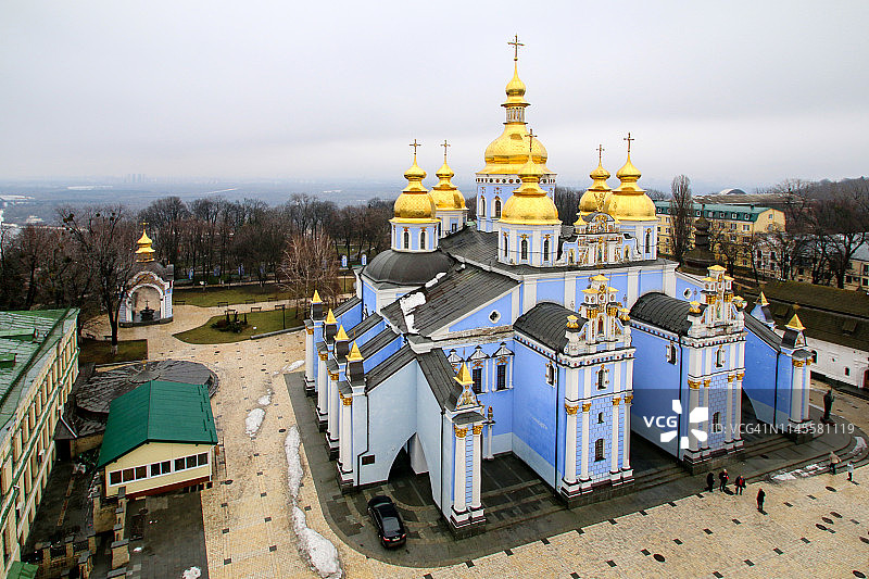 圣迈克尔金色圆顶修道院，基辅，乌克兰图片素材