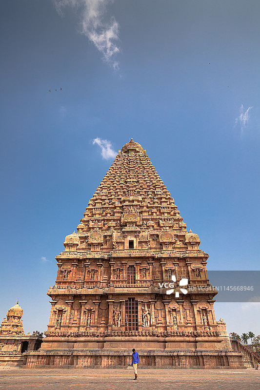 印度坦雅吾的布里哈迪斯瓦尔神庙是世界遗产。图片素材