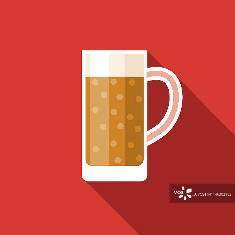 啤酒杯平面设计图标图片素材