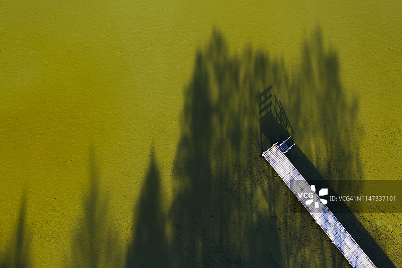 斯塔恩伯格湖码头鸟瞰图图片素材