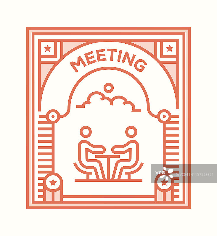 会议图标的概念图片素材