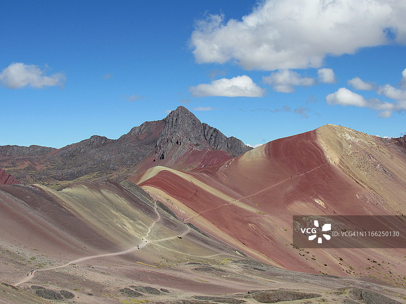 秘鲁的多彩山脉图片素材