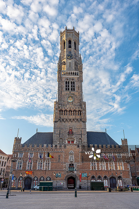 比利时布鲁日钟楼图片素材