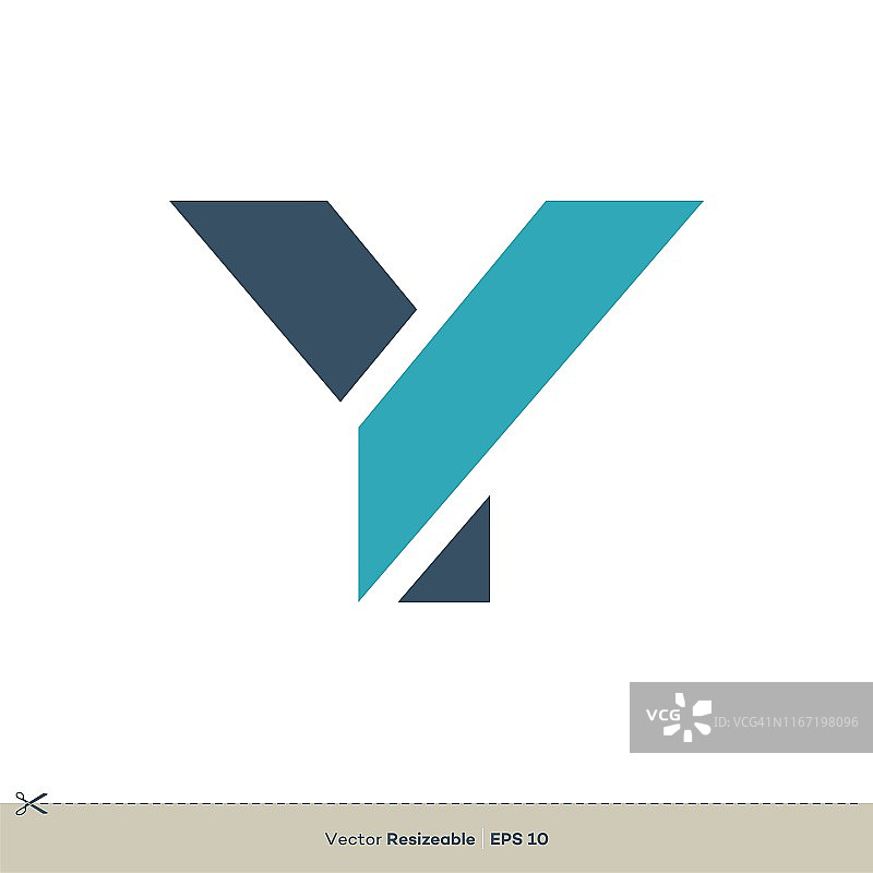 Y字母标志模板插图设计。矢量EPS 10。图片素材
