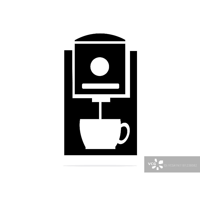 咖啡机图标。矢量概念插图设计。图片素材