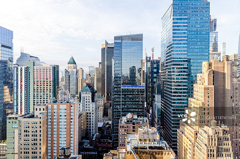 美国纽约摩天大楼鸟瞰图图片素材