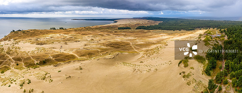 立陶宛curonian split的Parnidis沙丘图片素材