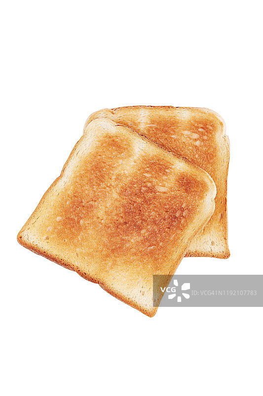 烤面包孤立在白色背景图片素材
