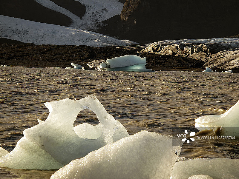 Fjallsárlón冰川，冰岛东部图片素材