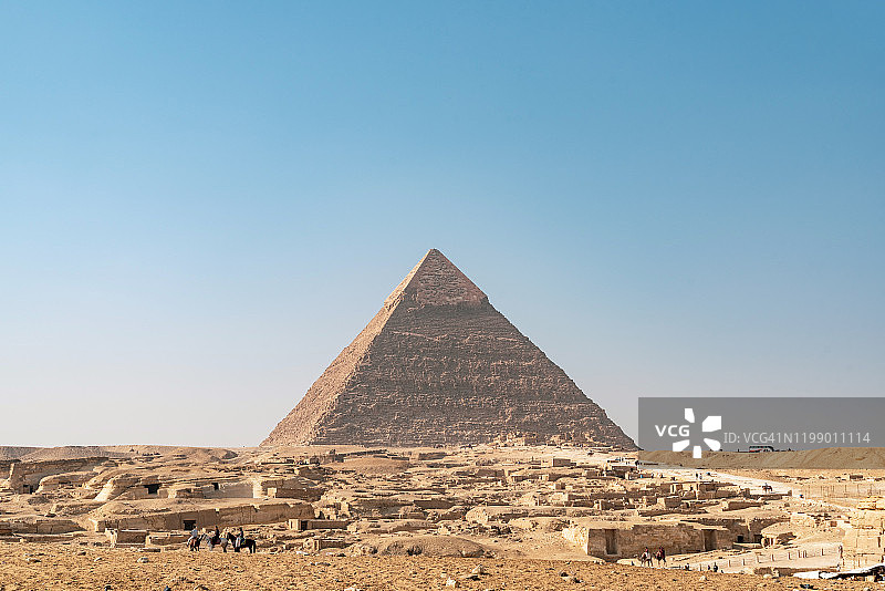 埃及吉萨的哈夫拉金字塔图片素材