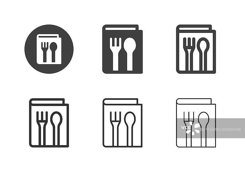 食物菜单图标-多系列图片素材