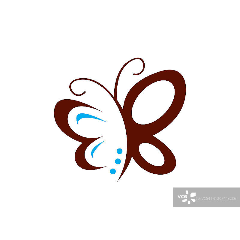美丽蝴蝶标志设计模板蝴蝶矢量符号图片素材