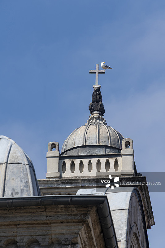 伊斯坦布尔塔克西姆的圣三合会教堂。图片素材