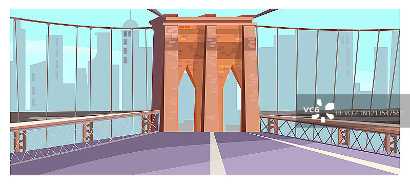 城市桥的砖拱插图图片素材