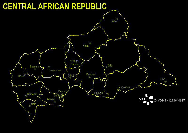 中非共和国的霓虹地图
在黑色背景下图片素材