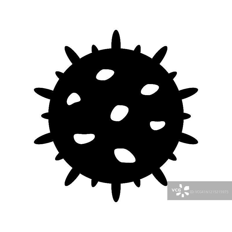 冠状病毒图标。图片素材