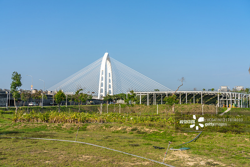 台湾台中市的新地标大桥图片素材