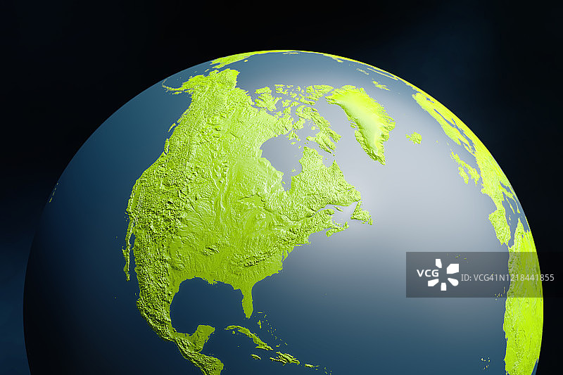 北美的卫星视图图片素材