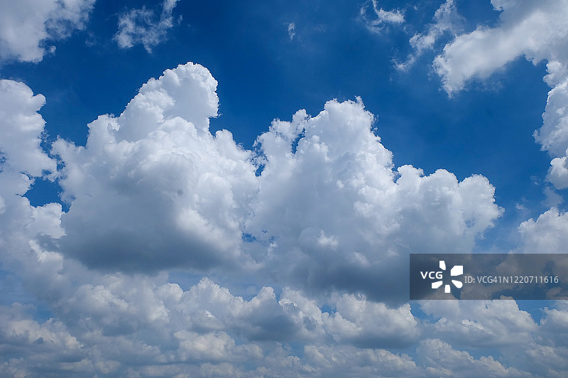 白云和美丽的蓝天背景。图片素材