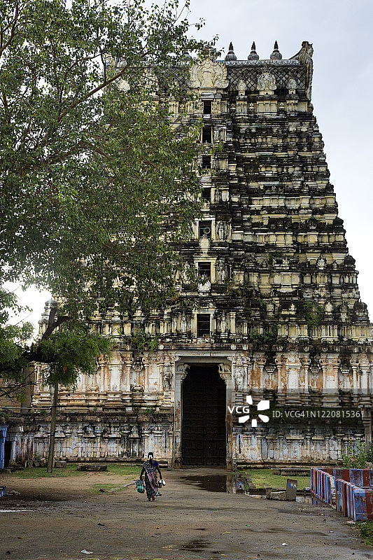 印度的kailasanathar temple brahmmar sam, ambasamudram tamilnadu图片素材