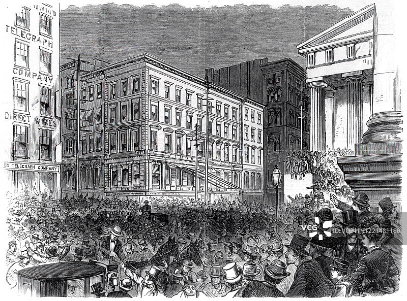 1873年的金融恐慌图片素材