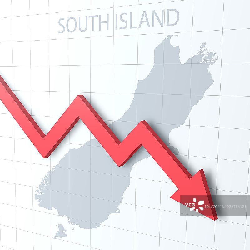 下落的红色箭头与南岛地图的背景图片素材