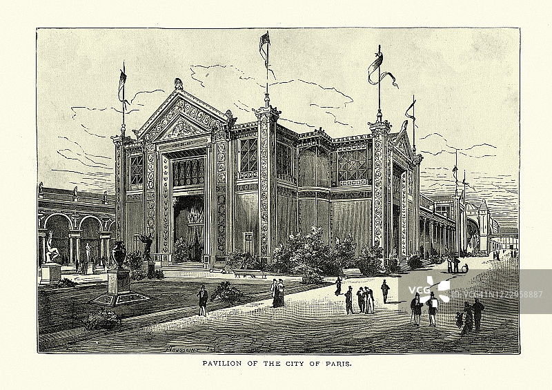 巴黎馆，世界博览会，1878年图片素材