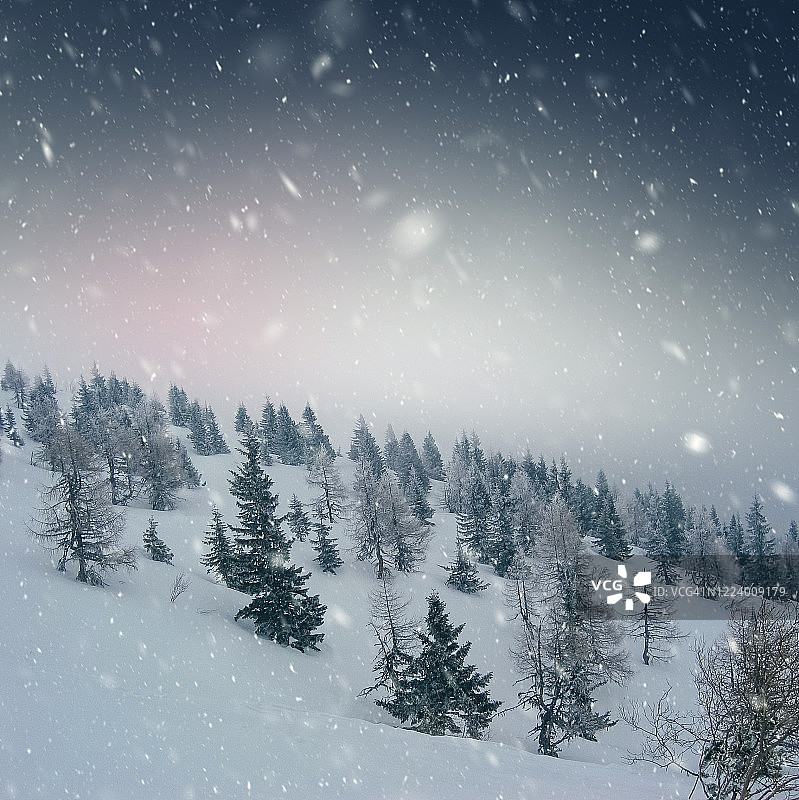 山区的冬天图片素材