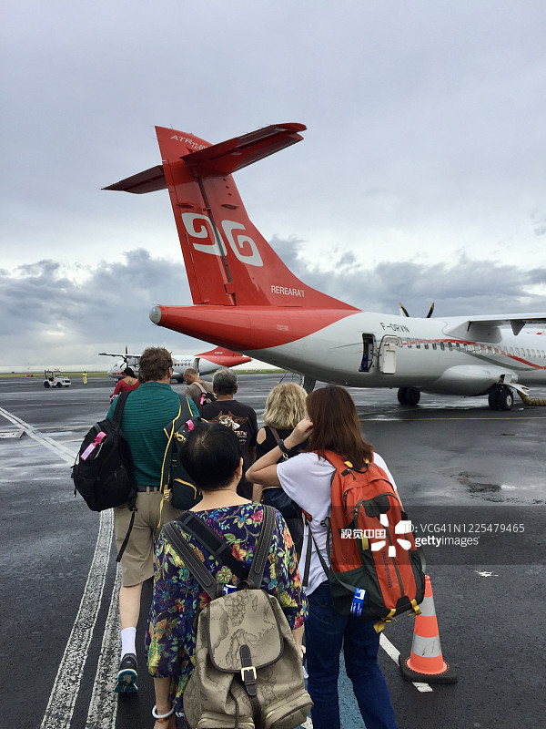 塔希提航空公司的ATR飞机图片素材