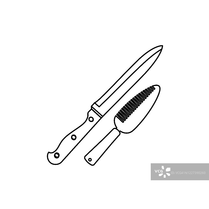 刀和奶酪刀厨房图标图片素材
