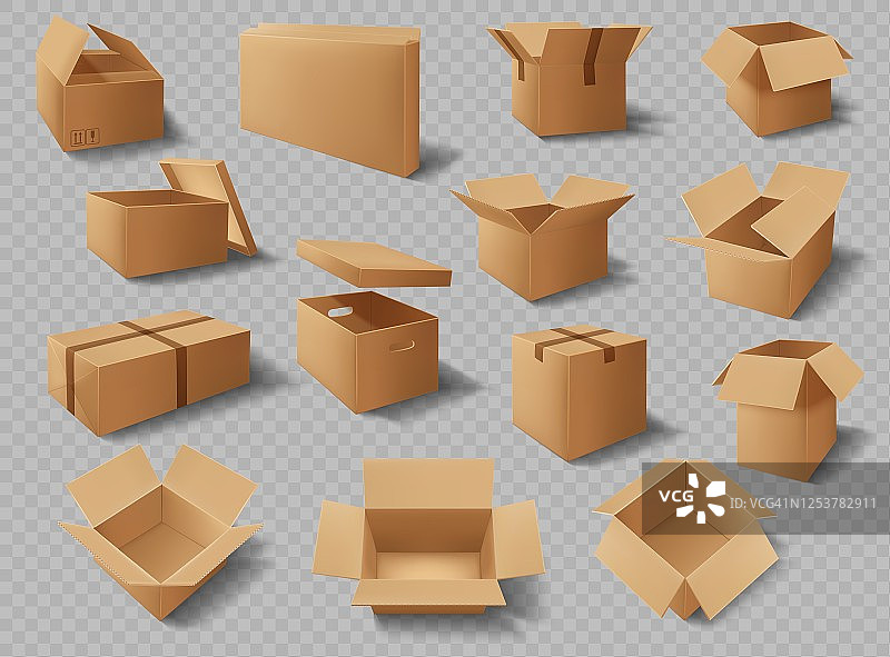 纸箱，包装箱，快递纸箱包装箱图片素材