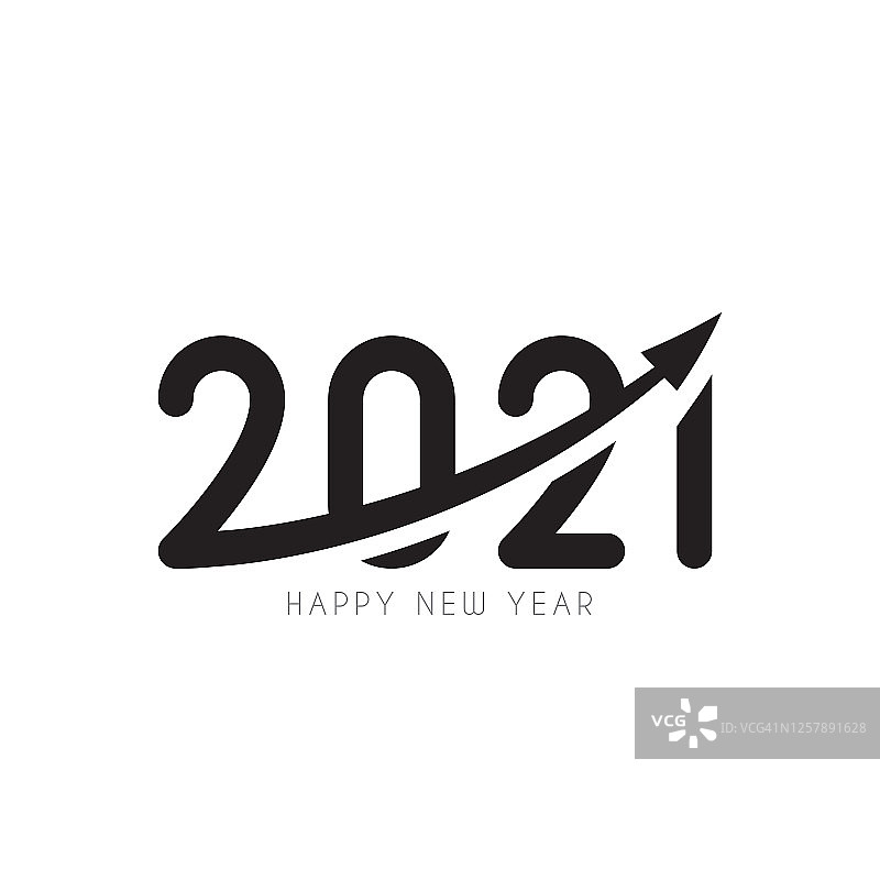 2021年新年快乐标志设计图片素材