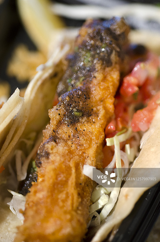 墨西哥食物-鱼玉米饼图片素材