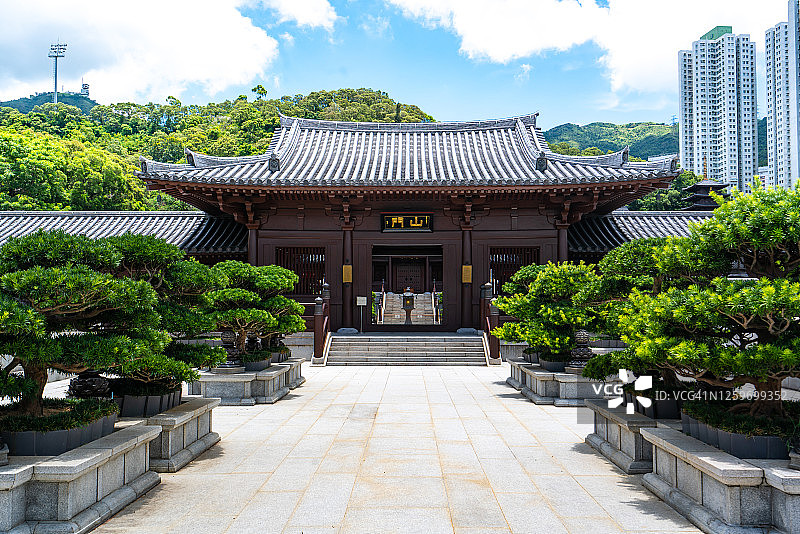 智莲庵是位于香港九龙钻石山的大型佛教寺院建筑群。图片素材