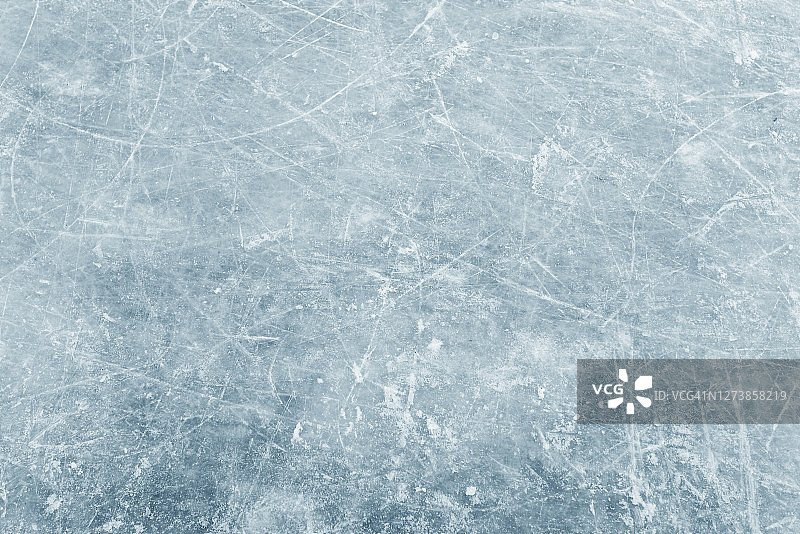 冬季冰的自然纹理，以蓝色冰为背景图片素材