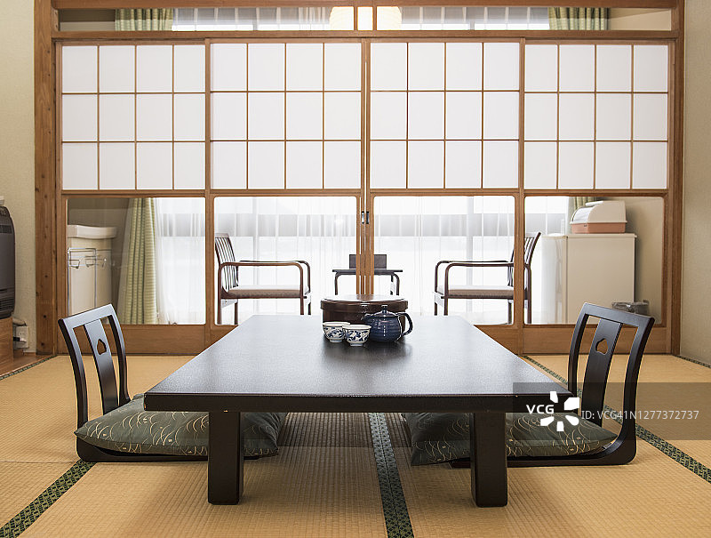 京都传统的日本公寓图片素材