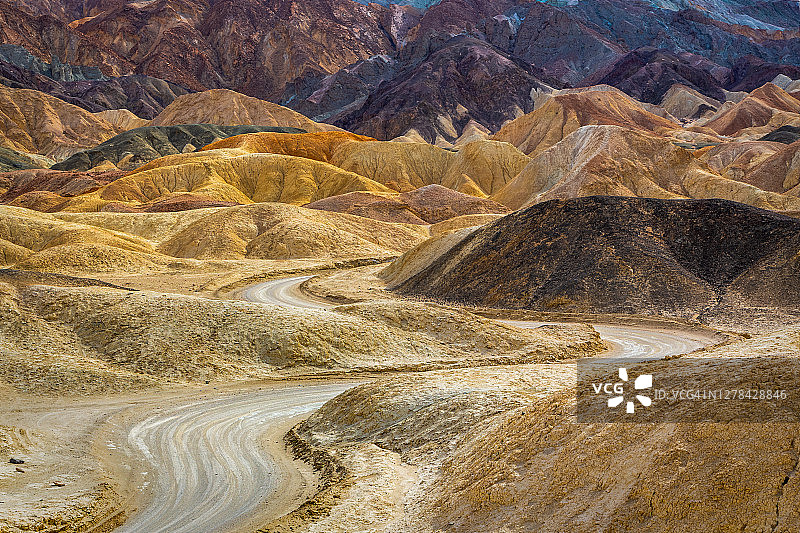 死亡谷的黄金峡谷图片素材