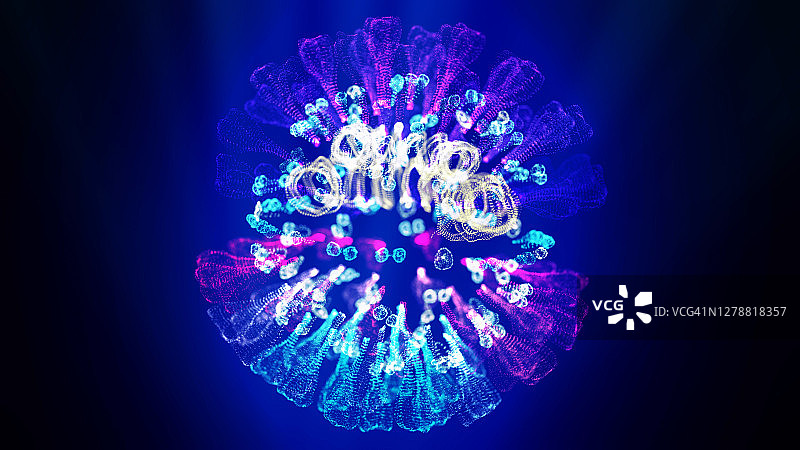2019-ncov冠状病毒的概念。清洁高质量渲染图片素材