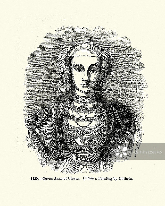 克利夫斯的安妮，亨利八世的第四任妻子图片素材